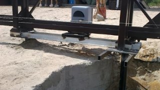 Купить сваи для ворот в Георгиевск. Заказать ворота на сваях под ключ от 21511 руб